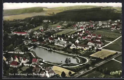 AK Bad Meinberg am Teutoburger Wald, Ortsansicht vom Flugzeug aus