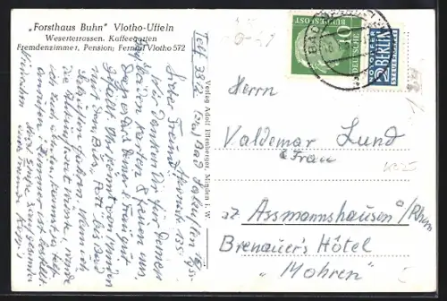 AK Vlotho-Uffeln, Gasthaus Forsthaus Buhn