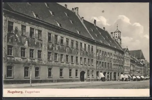 AK Augsburg, Partie am Fuggerhaus