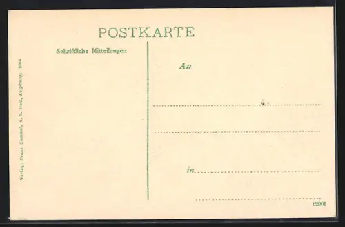 AK Augsburg, Partie am Fuggerhaus