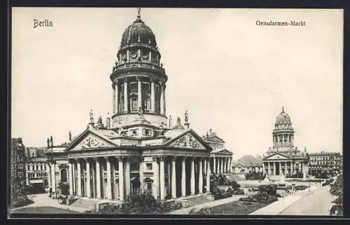 AK Berlin, Partie am Gendarmenmarkt