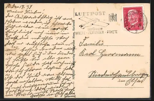 AK Karlsruhe, Partie im Schlossgarten