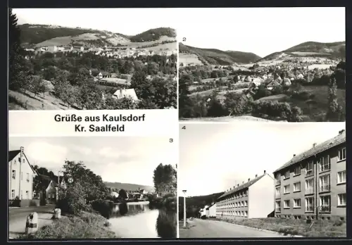AK Kaulsdorf / Saale, Strasse des Friedens, Ortsteil Eichicht, Ortsteil Tauschwitz