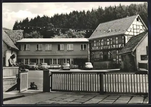 AK Schmalkalden, Naherholungszentrum Nüssleshof, Ferienobjekt des VEB Sportgeräte