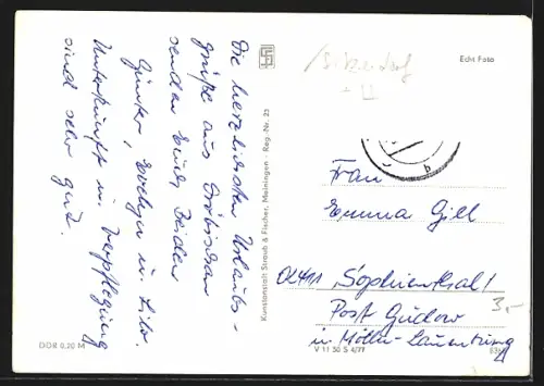 AK Dröbischau /Thüringen, Gasthaus und Strassenpartie