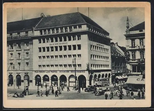AK Berlin, Haus der Schweiz, Unter den Linden, Ecke Friedrichstrasse