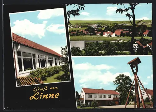 AK Linne / Bad Essen, Blick über den Ort