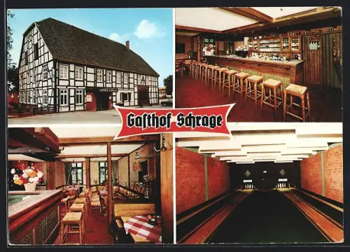 AK Langenberg / Emsland, Gasthof Schrage in der Bundesstr. 55