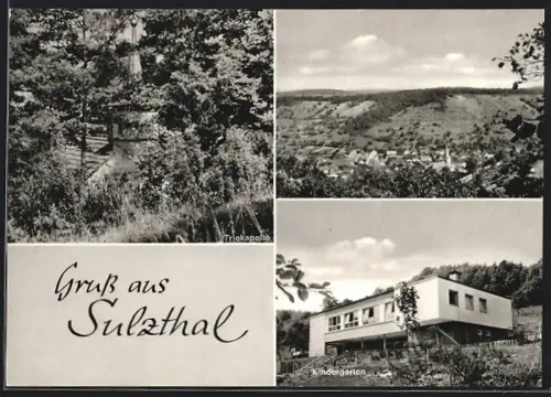 AK Sulzthal, Triekapelle, Kindergarten, Ortsansicht
