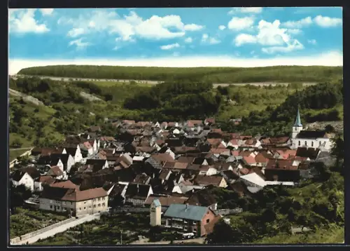 AK Sulzthal, Ortsansicht mit Kirche