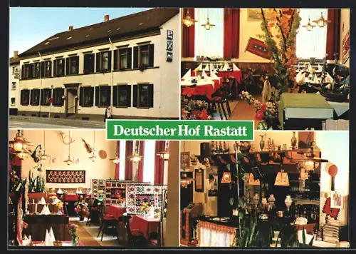 AK Rastatt, Gasthaus Deutscher Hof in der Kehler Strasse 19