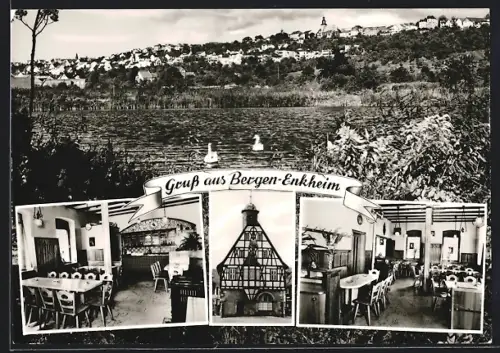 AK Frankfurt-Bergen-Enkheim, Gasthaus Goldener Engel, Fachwerkhaus