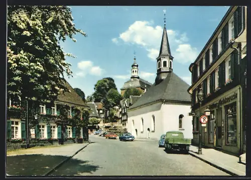 AK Gräfrath /Solingen, Partie an der Kirche