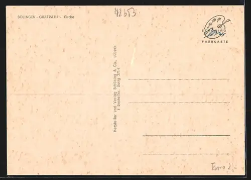 AK Gräfrath /Solingen, Partie an der Kirche