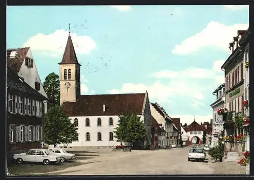 AK Sulzburg im Breisgau, Marktplatz mit Tor