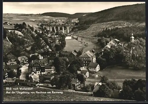 AK Neuhaus am Rennweg, Blick nach Wallendorf