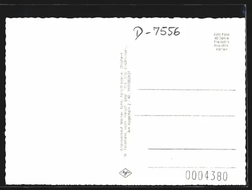 AK Ötigheim /Baden, Kirche, Strassenpartie im Ort