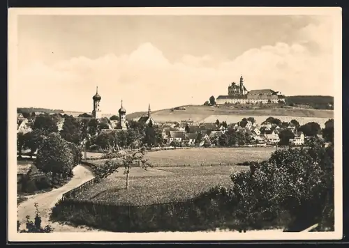 AK Neresheim, Ansicht von Westen