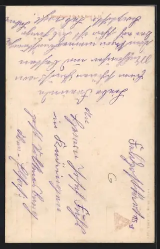 Foto-AK EAS Nr. 1559/5: Soldaten mit Gewehren auf Feldwache