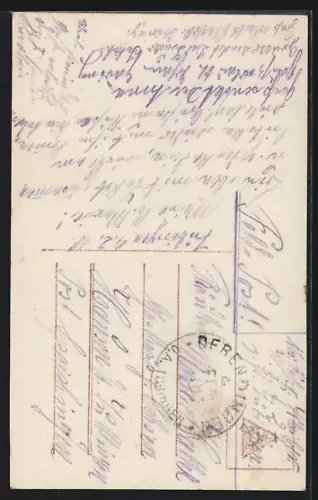 Foto-AK EAS Nr. 2959/6: Des Lebens schönste Stunde, Vom Schicksal uns beschieden..., Soldat mit seiner Frau