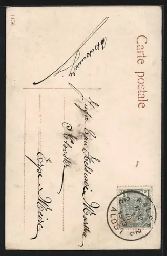 Foto-AK EAS Nr. 5: Amour maternel, Tout est plaisir pour une mère..., Mutter mit Kind