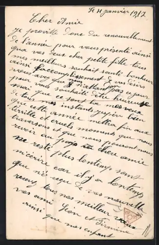 Foto-AK EAS Nr. 581/5: Fräulein mit Geldsäcken an Uhr, Neujahrsgruss