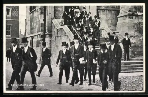 AK Eton, Boys leaving Chapel