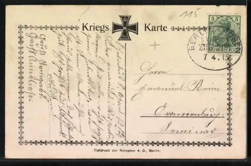 AK Söhne von Kronprinz Wilhelm von Preussen in Feldgrau