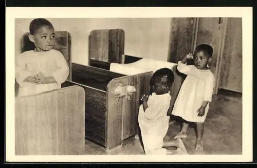 AK Congo Belge, Bonsoir, petit Jesus!, Betender kleiner Knabe