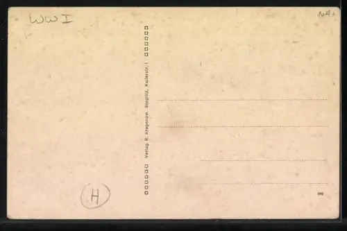 AK Ostfront, Deutsche Patrouille rastet in einem Haus an der russischen Grenze