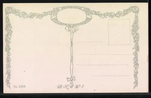 Künstler-AK Theodor Breidwiser: Osterboten, Henne im Nest mit Küken