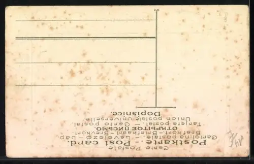 AK Mädchen mit Blumen tanzt auf einer Wiese