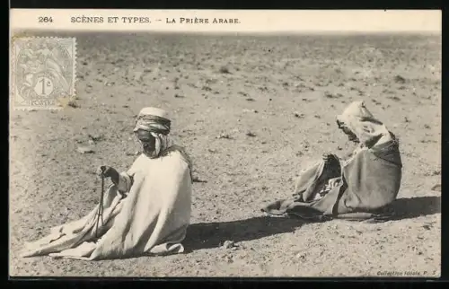 AK Scènes et Types, La Prière Arabe, Betende Araber