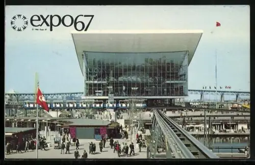 AK Montreal, Ausstellung Expo67, Le Pavillon de l`Union Sovietique