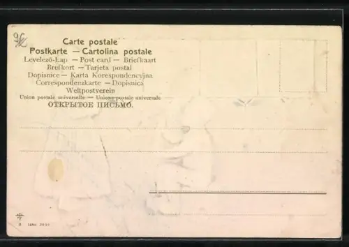 AK Junge mit Mädchen in niederländischer Tracht beim Wolle aufwickeln