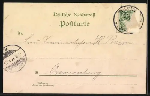 Lithographie Sächsisch-Thüringische Industrie- u. Gewerbeausstellung, Leipzig 1897, Hauptrestaurant, Wiener Café