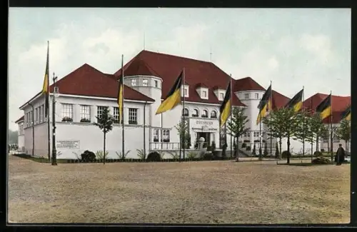 AK Leipzig, Welt-Ausstellung für Buchgewerbe u. Graphik 1914, Österr. Staatsgebäude