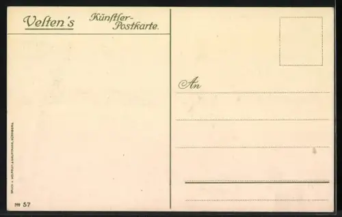 Künstler-AK Heinrich Kley: Freiburg, Blick auf die Stadt