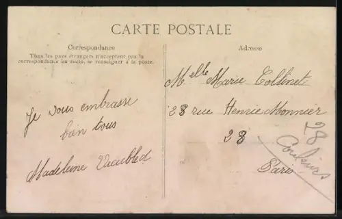 AK Leblanc sur Flugzeug Monoplan Blériot