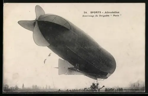 AK Sports, Aerostation, Atterrissage du Dirigeable Patric