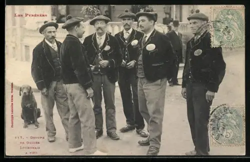 AK Luchon, Groupe de guides luchonais à pied