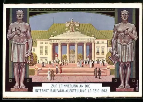 AK Leipzig, Internat. Baufach-Ausstellung 1913