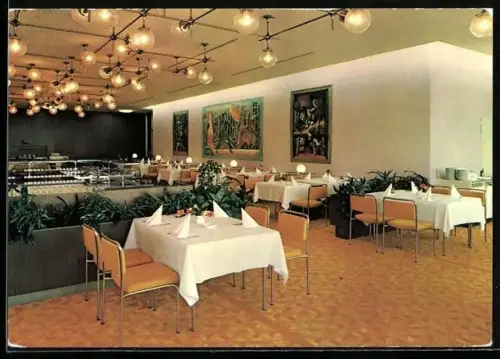 AK Berlin, Palast der Republik, Innenansicht Linden-Restaurant