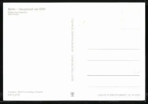 AK Berlin, Palast der Republik, Blick in die Weinstube