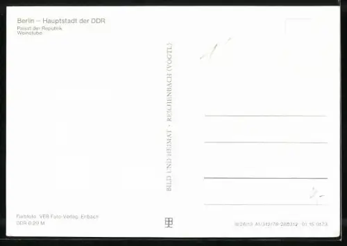 AK Berlin, Palast der Republik, Blick in die Weinstube