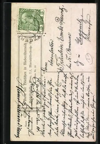 Künstler-AK Ernst Kutzer: Studenten bei der hübschen Wirtin