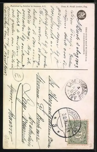 Künstler-AK Philip Boileau: Fröhliche junge Frau mit grossem Hut Out for Fun