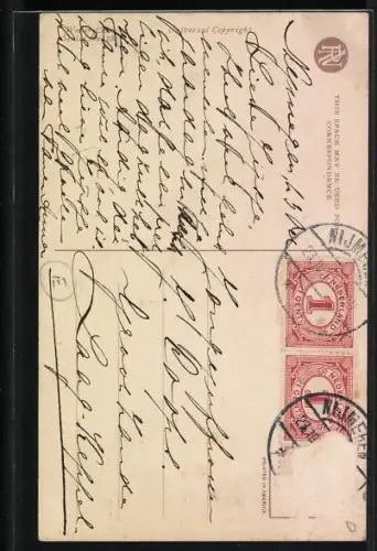 Künstler-AK Philip Boileau: Pfadfinder mit Schwester und schlafendem Baby