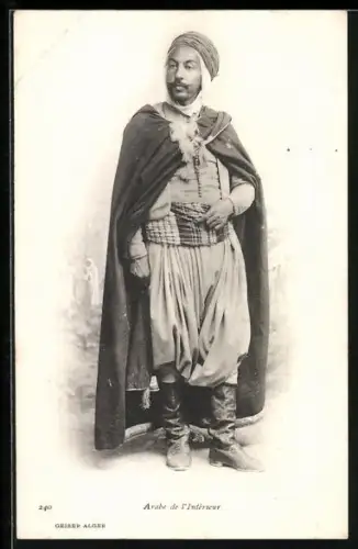 AK Ein Mann in einer arabisch volkstypischer Tracht