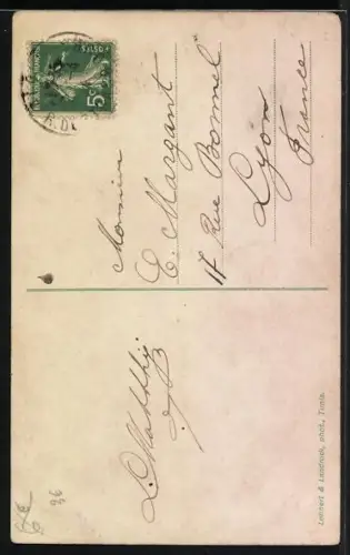 AK arabische Volkstypen mit Kamel in der Wüste